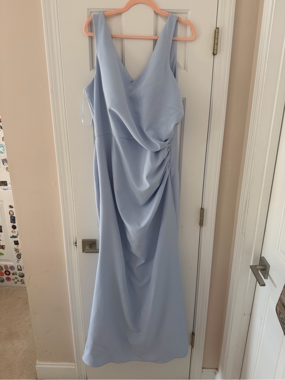 Revelry Dawson Crepe Periwinkle Bridesmaid Dress